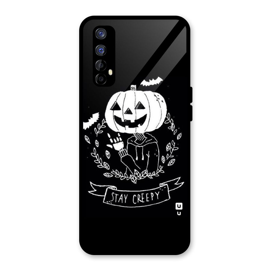 Stay Creepy Glass Back Case for Realme Narzo 20 Pro