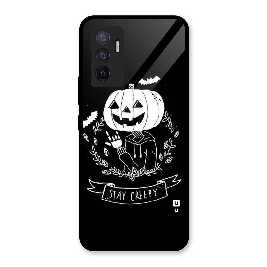 Stay Creepy Glass Back Case for Vivo V23e