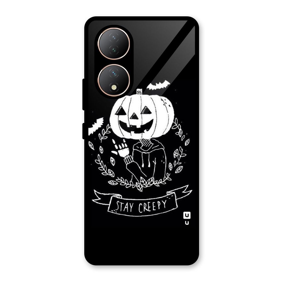 Stay Creepy Glass Back Case for Vivo Y100