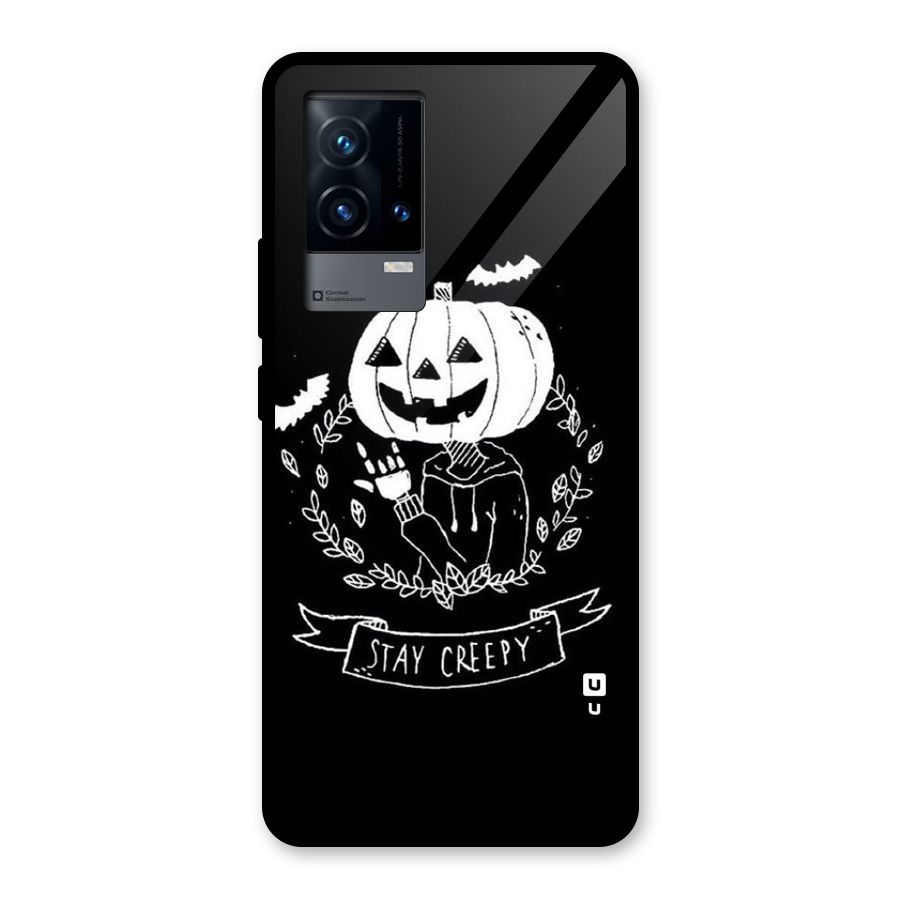 Stay Creepy Glass Back Case for iQOO 9 5G