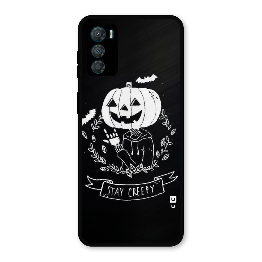 Stay Creepy Metal Back Case for Moto G42