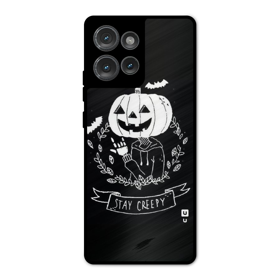Stay Creepy Metal Back Case for Motorola Edge 50