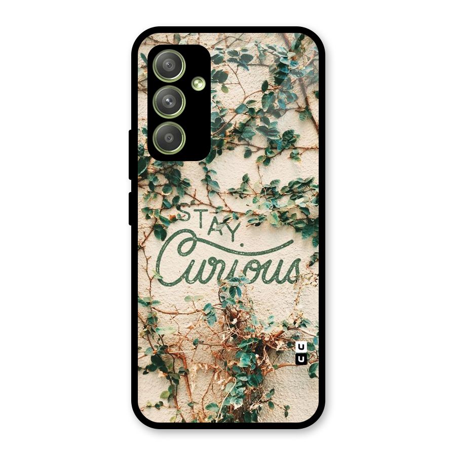 Stay Curious Glass Back Case for Galaxy A54