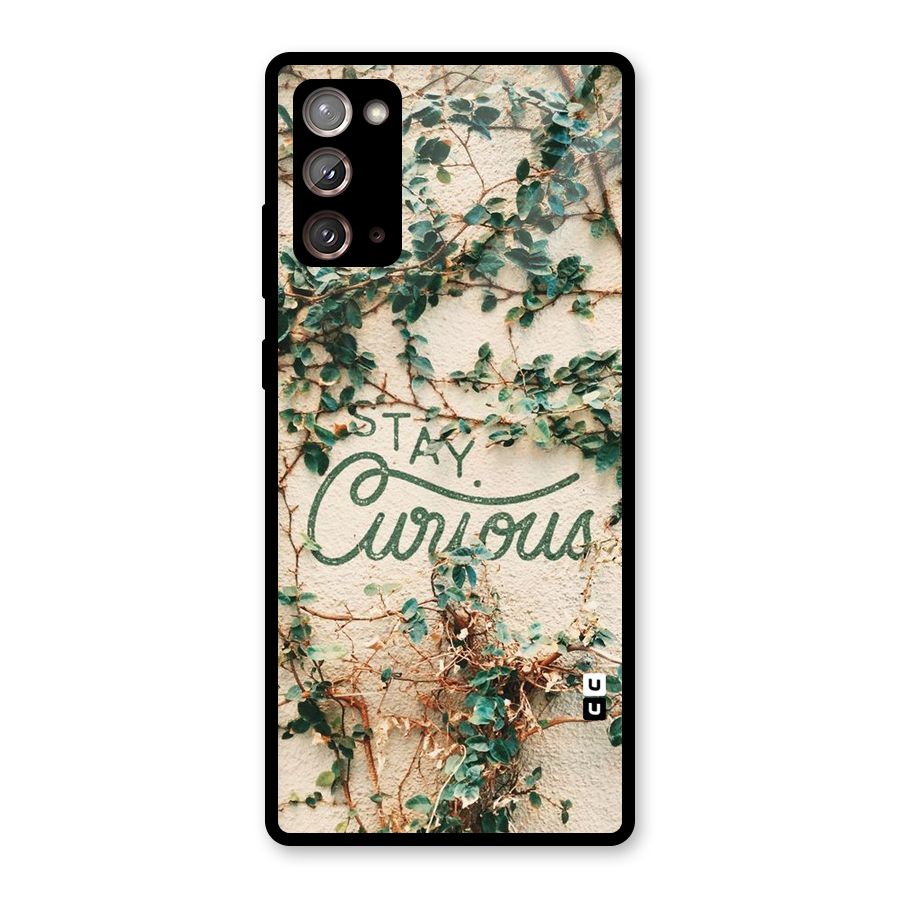 Stay Curious Glass Back Case for Galaxy Note 20