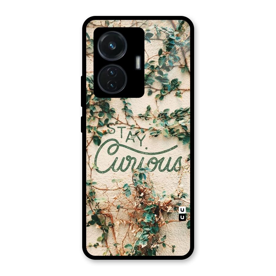 Stay Curious Glass Back Case for Vivo T1 44W