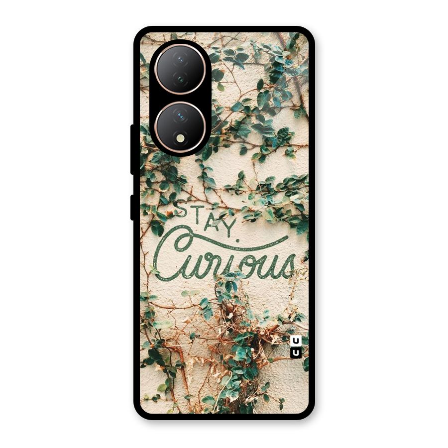 Stay Curious Glass Back Case for Vivo Y100A