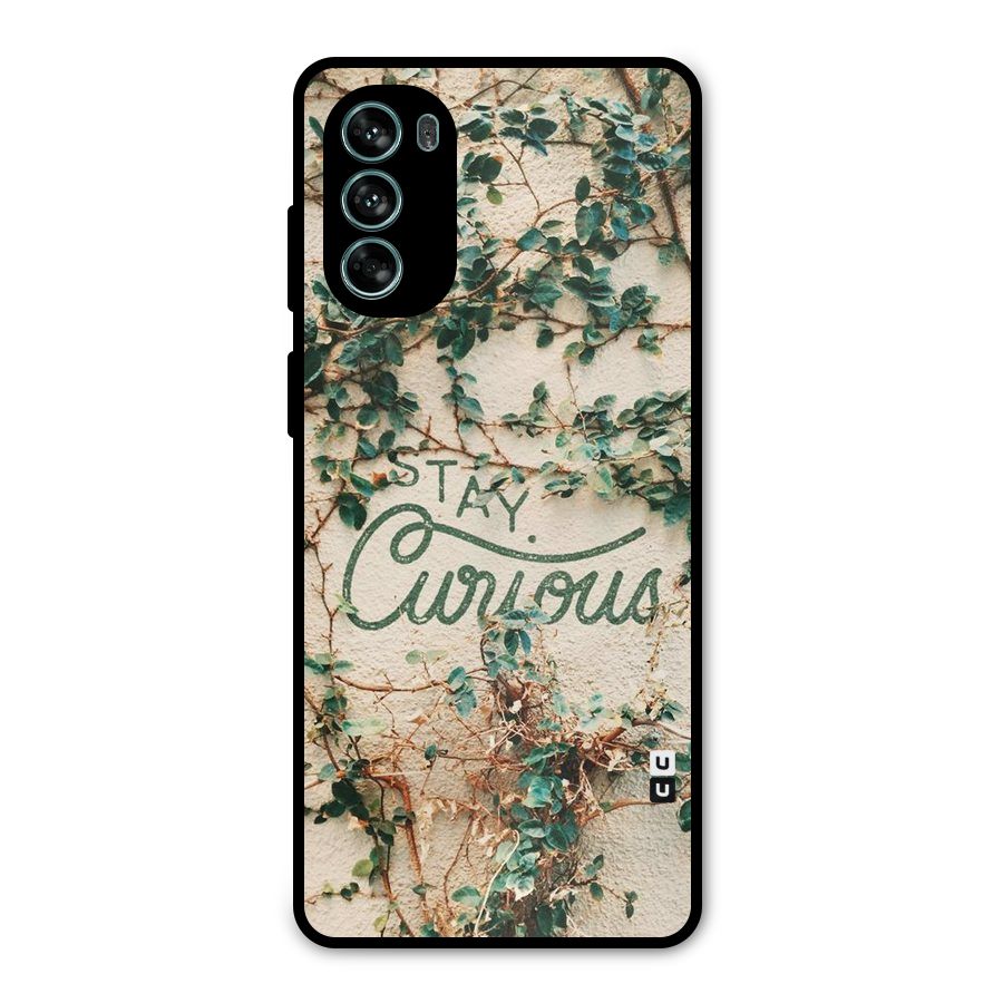 Stay Curious Metal Back Case for Moto G62