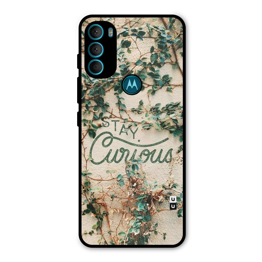 Stay Curious Metal Back Case for Moto G71 5G