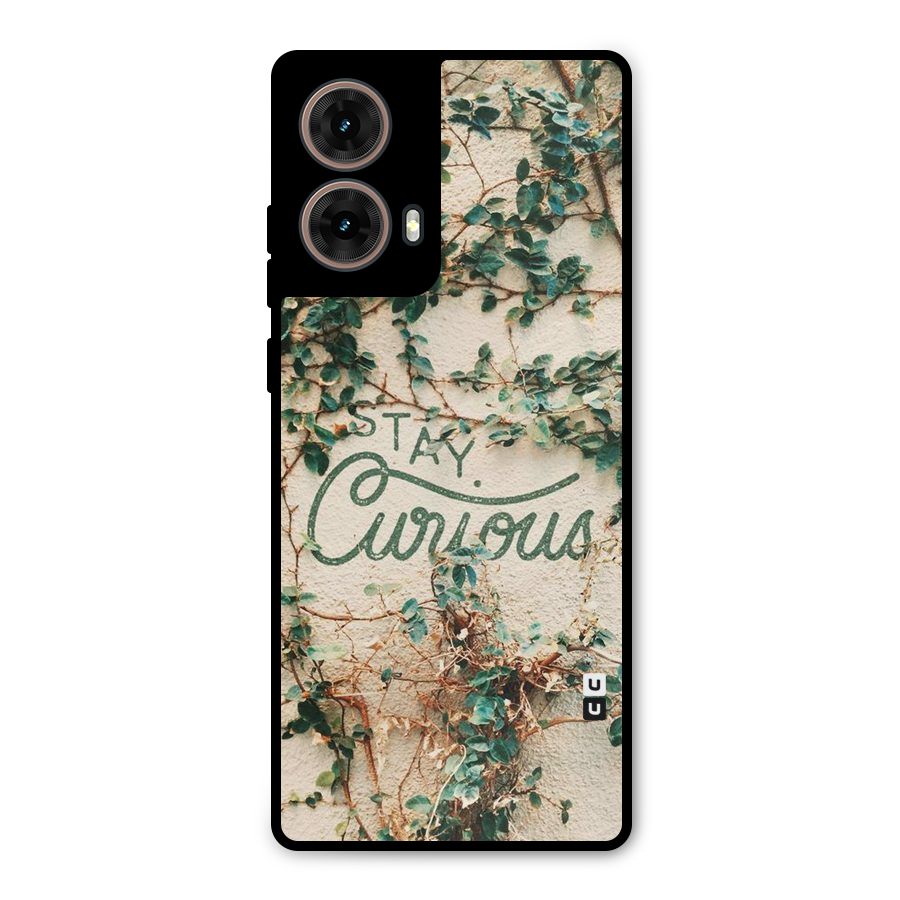 Stay Curious Metal Back Case for Moto G85