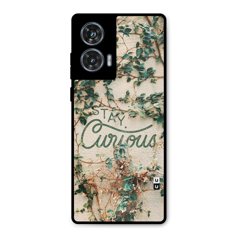 Stay Curious Metal Back Case for Motorola G96