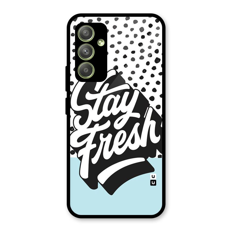 Stay Fresh Glass Back Case for Galaxy A54