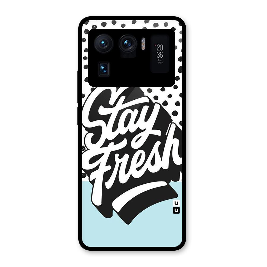 Stay Fresh Glass Back Case for Mi 11 Ultra
