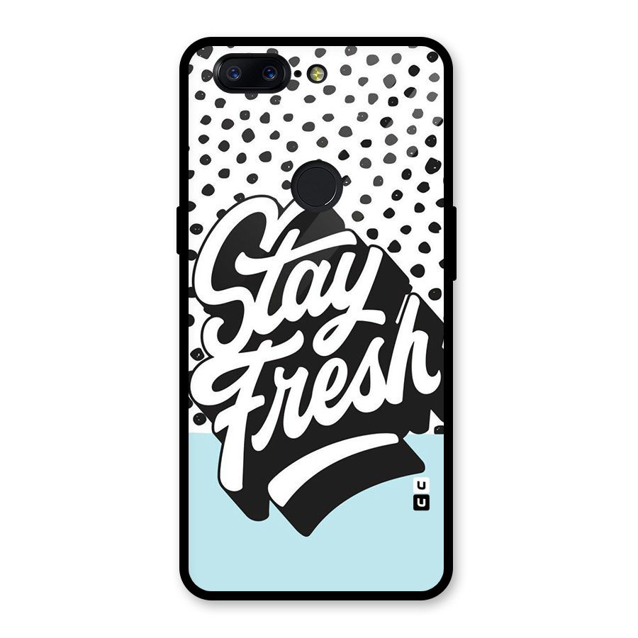 Stay Fresh Glass Back Case for OnePlus 5T