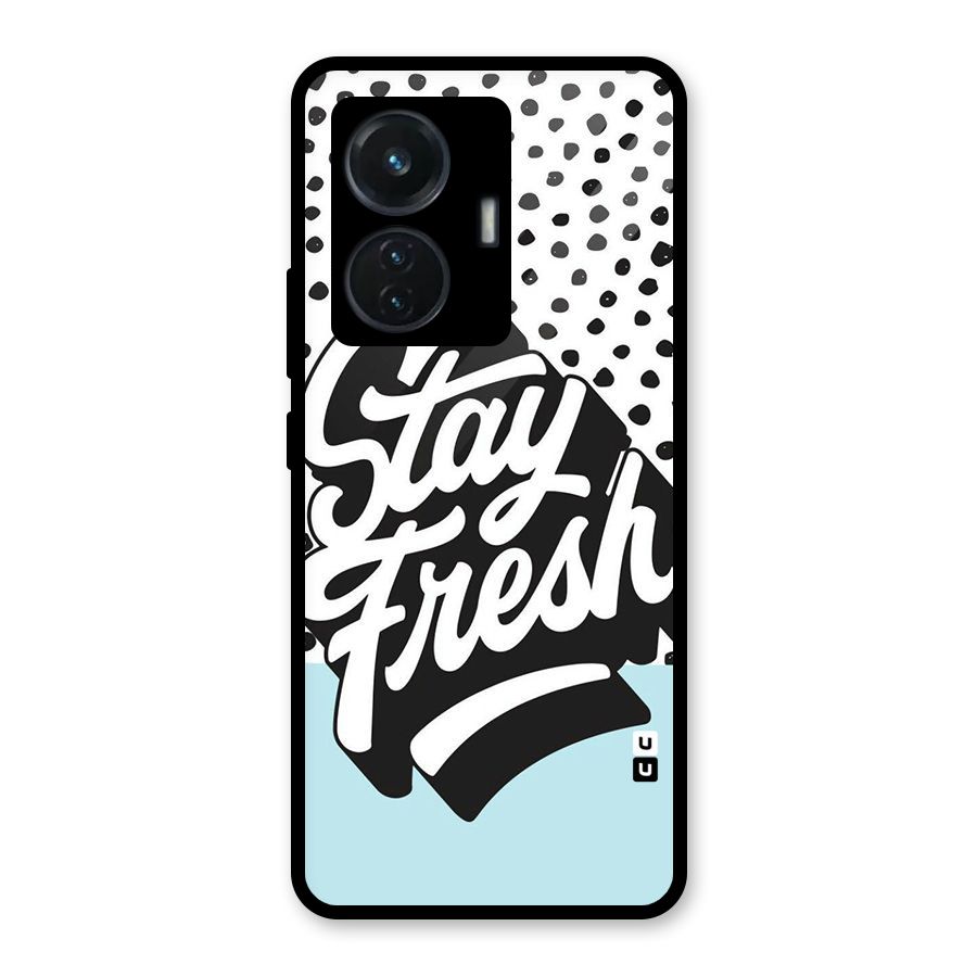 Stay Fresh Glass Back Case for Vivo T1 44W