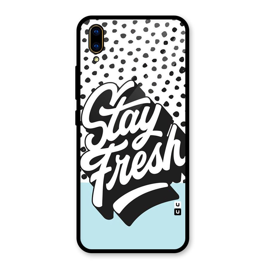 Stay Fresh Glass Back Case for Vivo V11 Pro