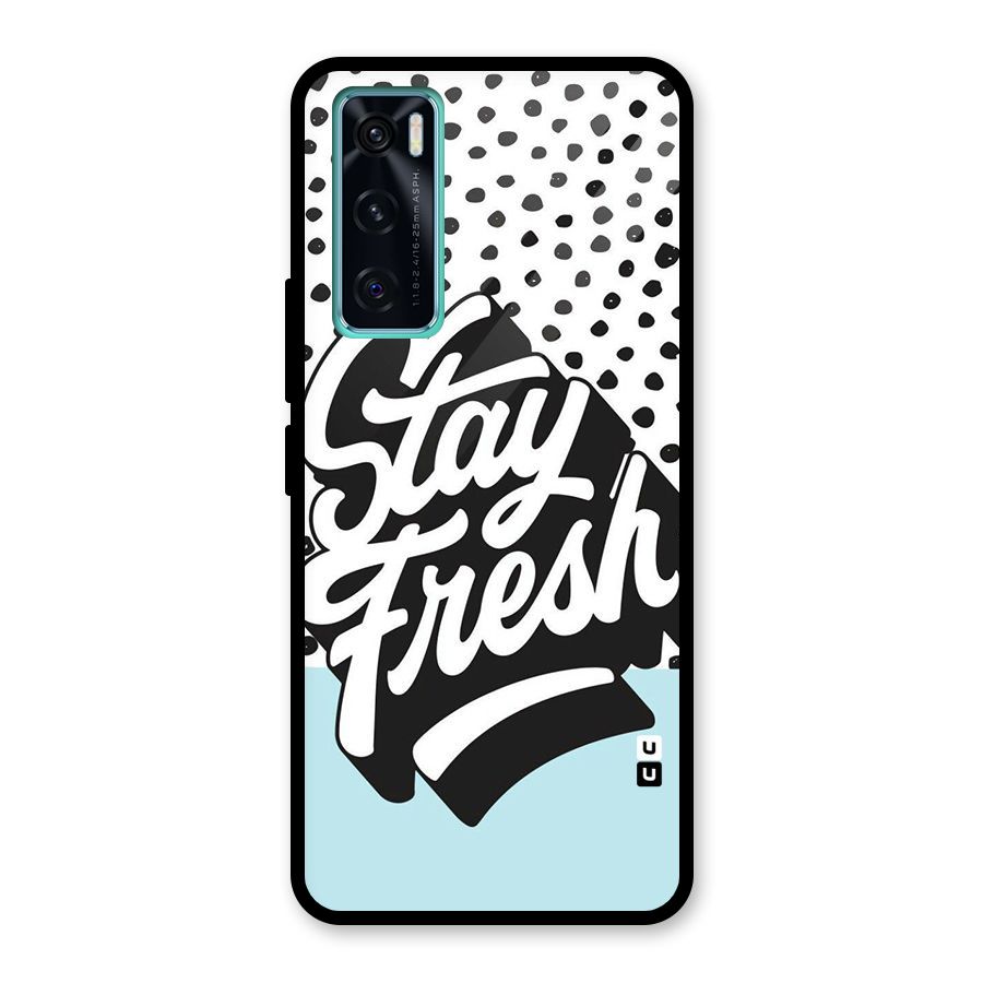 Stay Fresh Glass Back Case for Vivo V20 SE