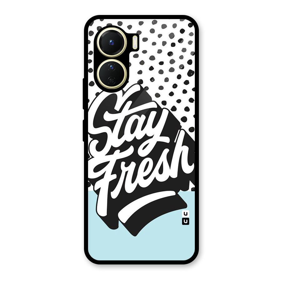Stay Fresh Glass Back Case for Vivo Y16