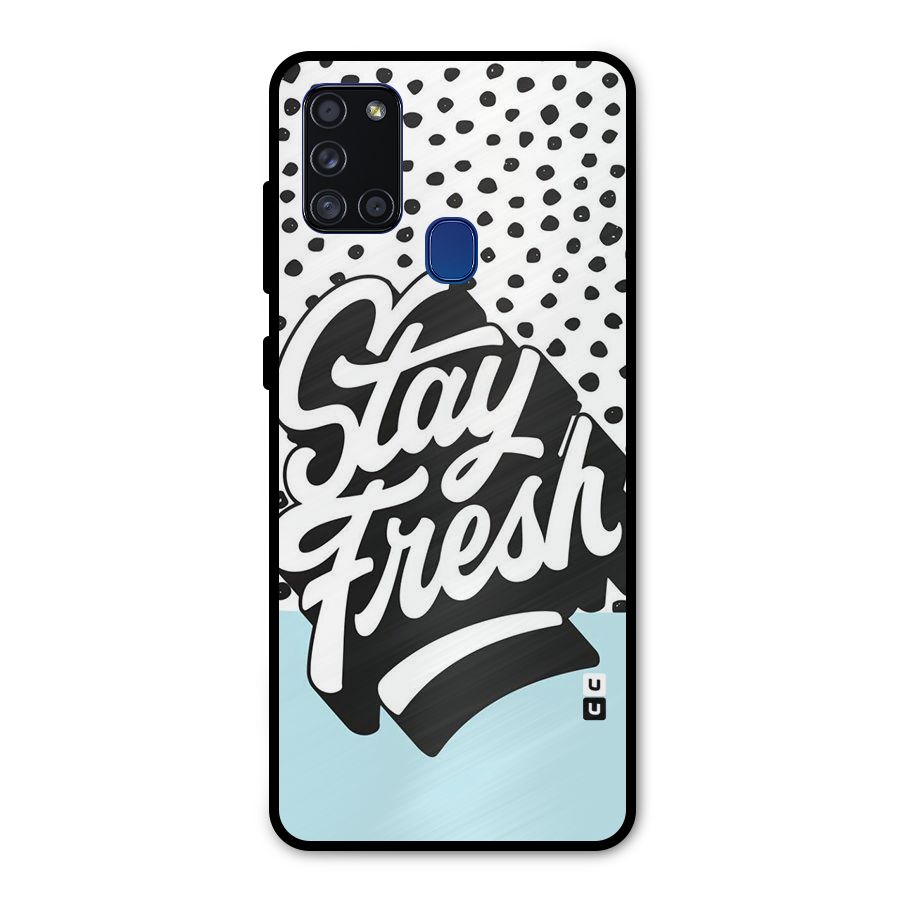 Stay Fresh Metal Back Case for Galaxy A21s