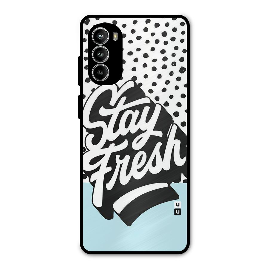 Stay Fresh Metal Back Case for Moto G52