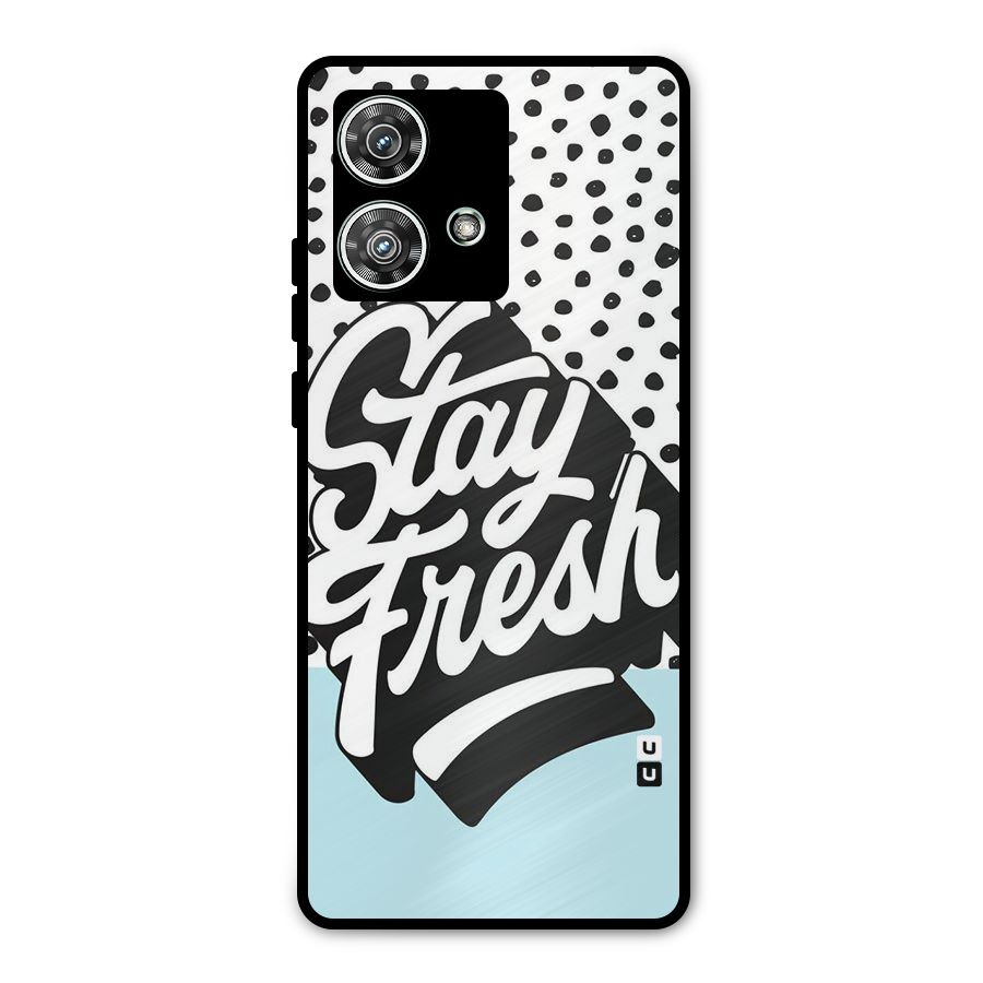 Stay Fresh Metal Back Case for Motorola Edge 40 Neo