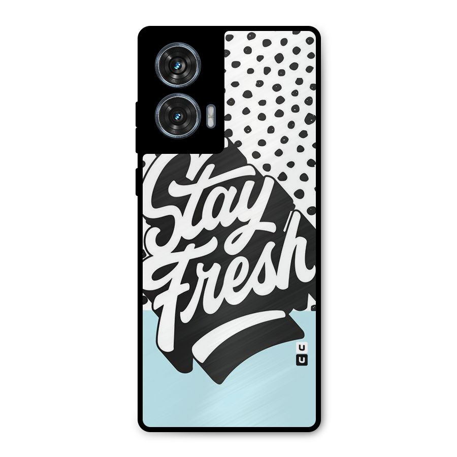 Stay Fresh Metal Back Case for Motorola Edge 50 Fusion
