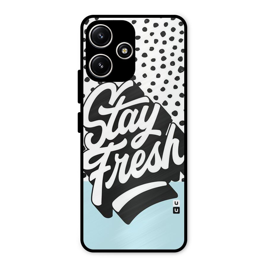 Stay Fresh Metal Back Case for Poco M6 Pro
