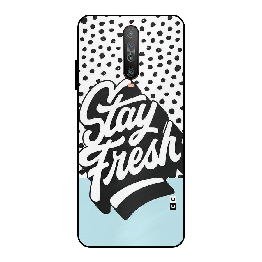 Stay Fresh Metal Back Case for Poco X2