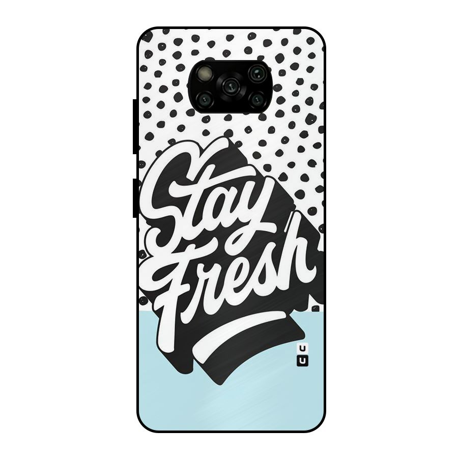Stay Fresh Metal Back Case for Poco X3