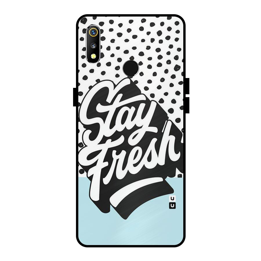 Stay Fresh Metal Back Case for Realme 3i