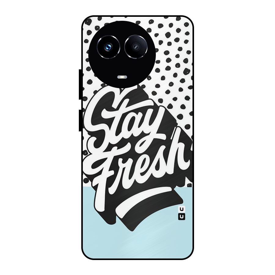 Stay Fresh Metal Back Case for Realme Narzo 60X