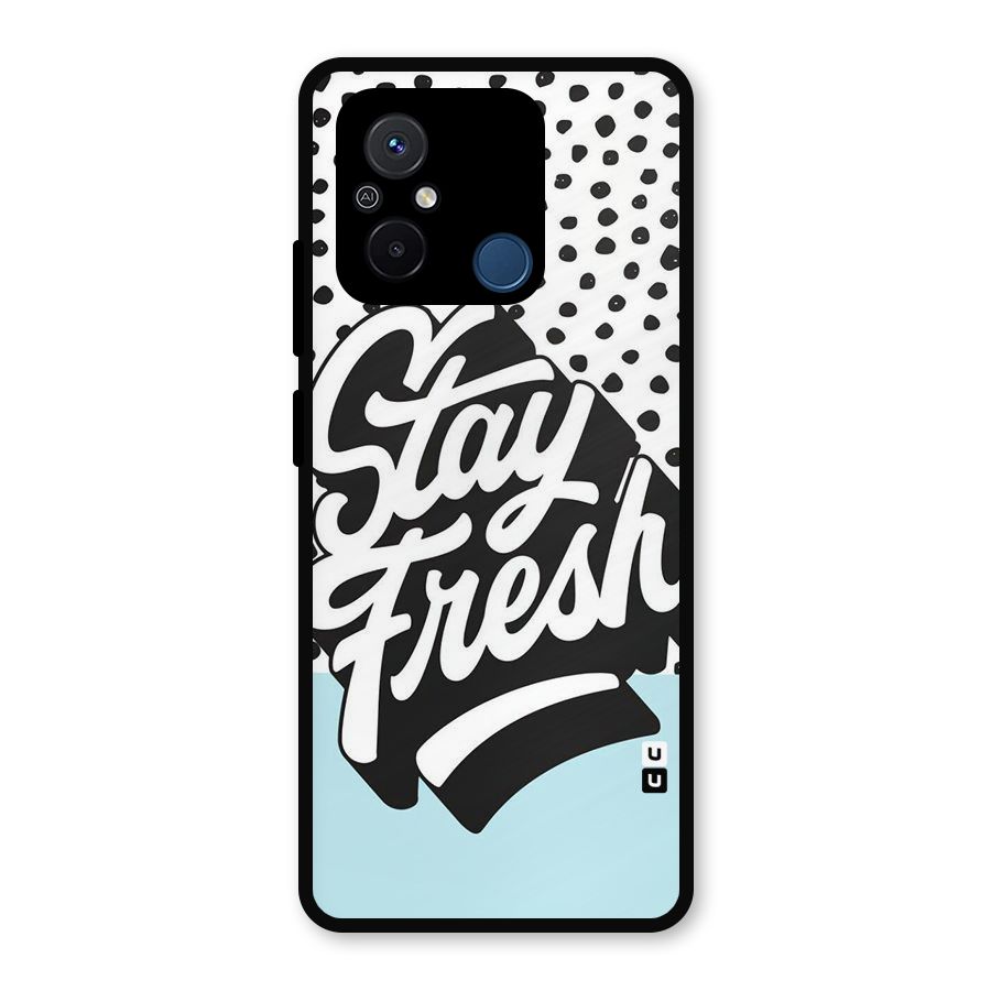 Stay Fresh Metal Back Case for Redmi 12C
