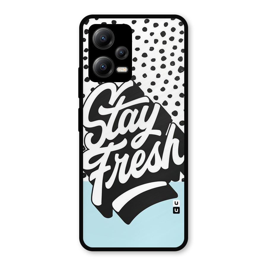 Stay Fresh Metal Back Case for Redmi Note 12 5G