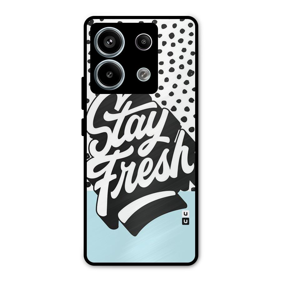 Stay Fresh Metal Back Case for Redmi Note 13 Pro 5G