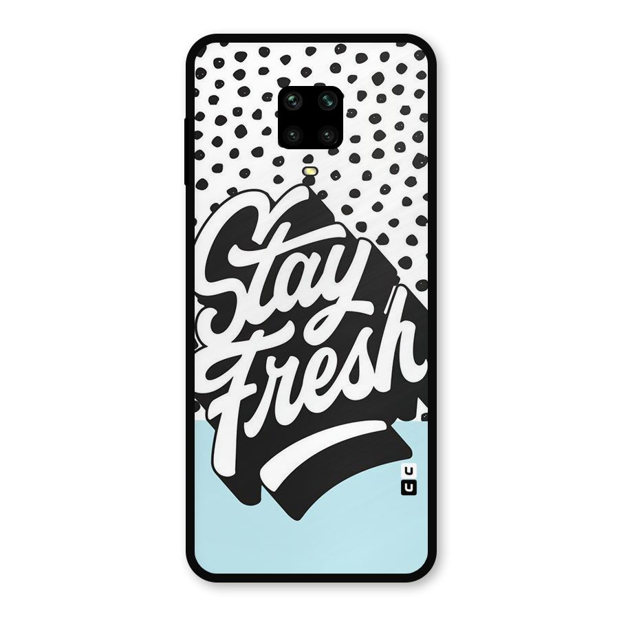 Stay Fresh Metal Back Case for Redmi Note 9 Pro