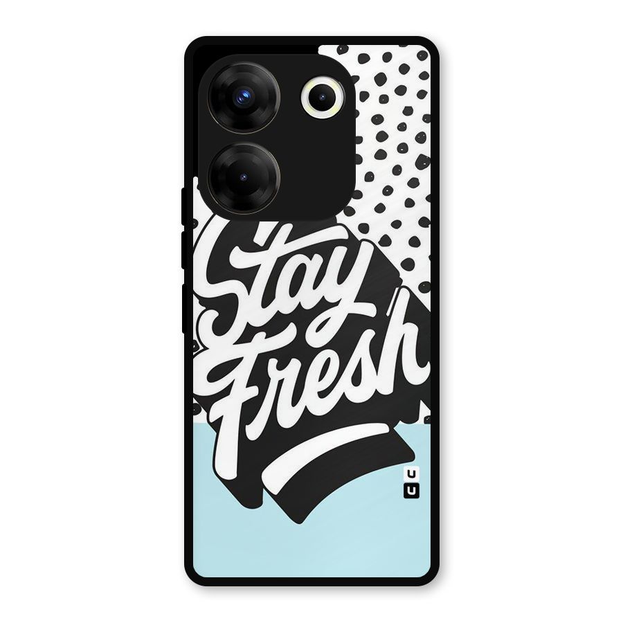 Stay Fresh Metal Back Case for Tecno Camon 20