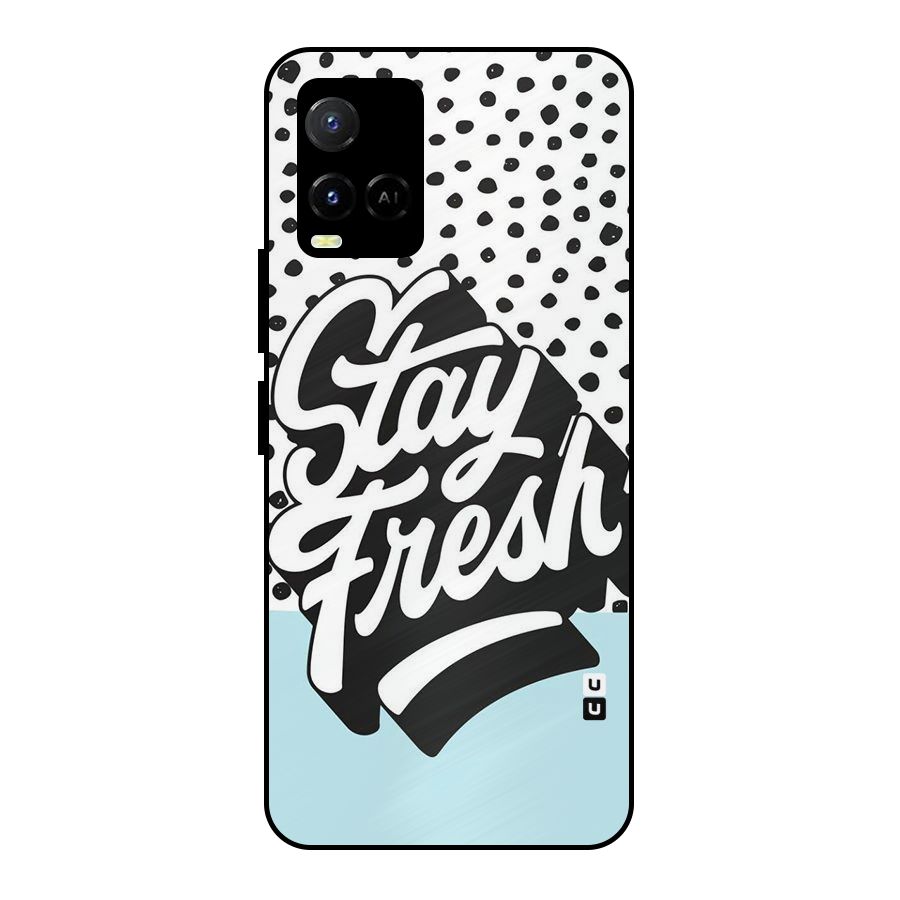 Stay Fresh Metal Back Case for Vivo Y21A