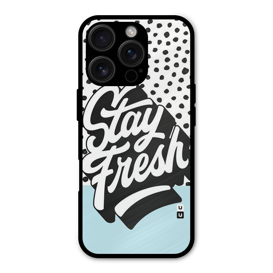 Stay Fresh Metal Back Case for iPhone 16 Pro