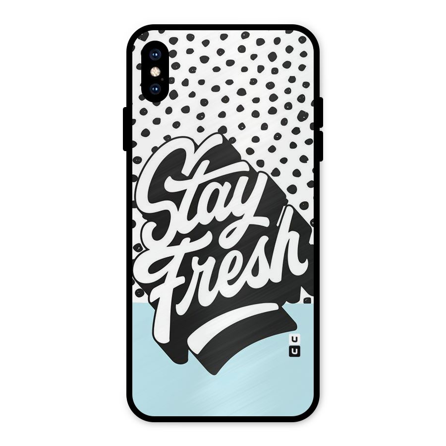 Stay Fresh Metal Back Case for iPhone XS Max