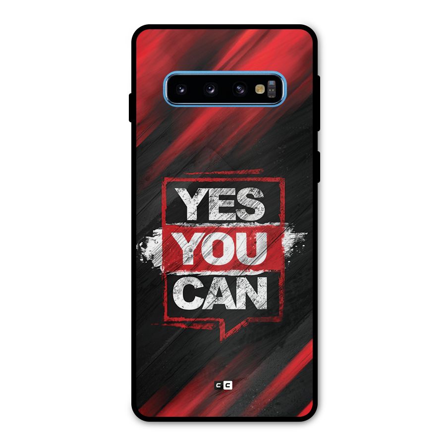 Stay Motivated Metal Back Case for Galaxy S10