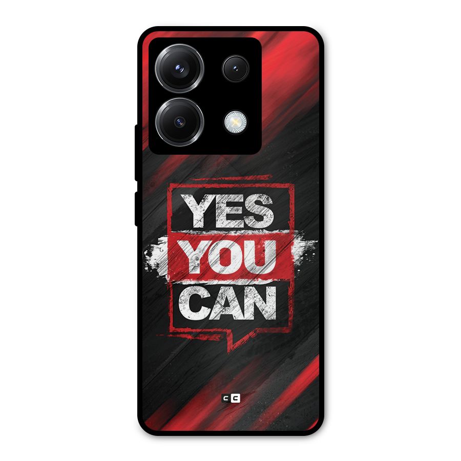 Stay Motivated Metal Back Case for Poco X6