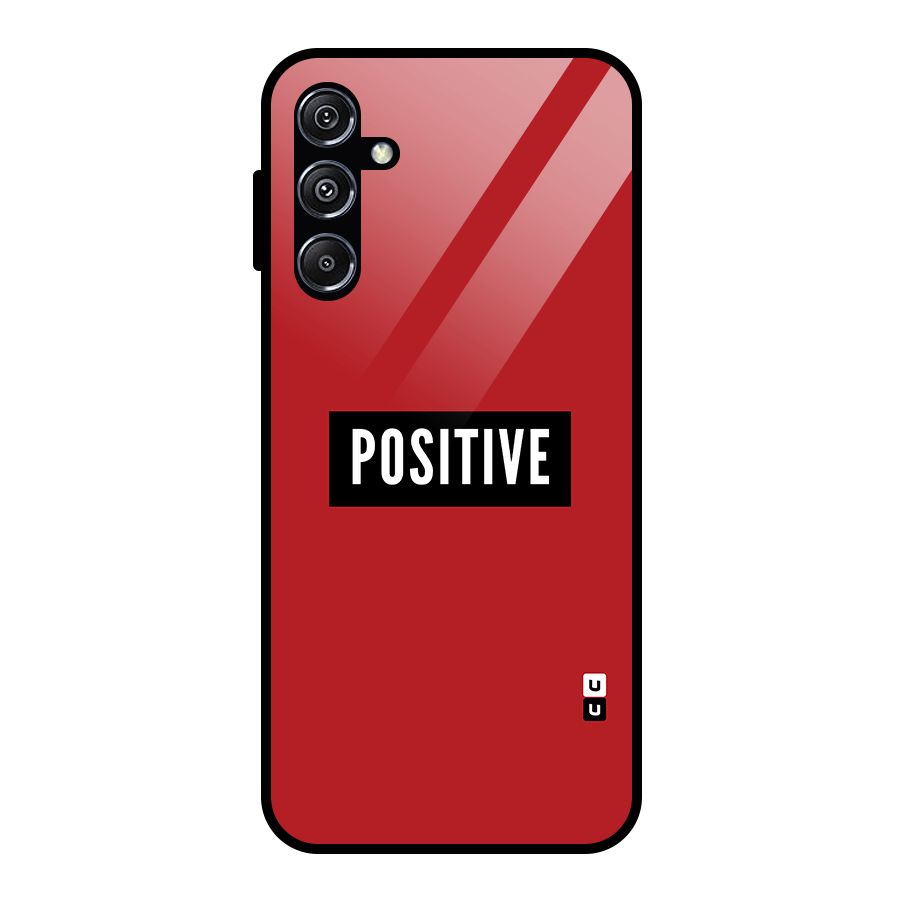 Stay Positive Glass Back Case for Galaxy M34 5G