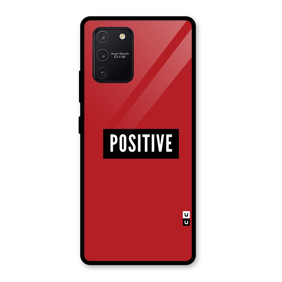 Stay Positive Glass Back Case for Galaxy S10 Lite