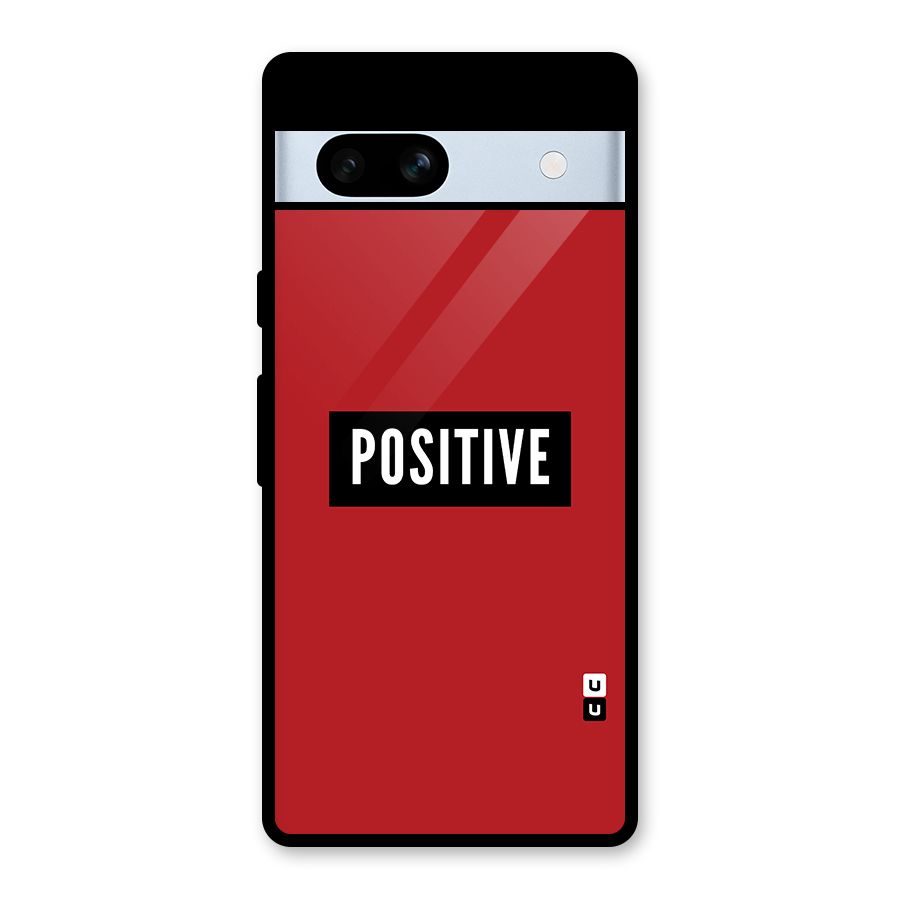 Stay Positive Glass Back Case for Google Pixel 7a