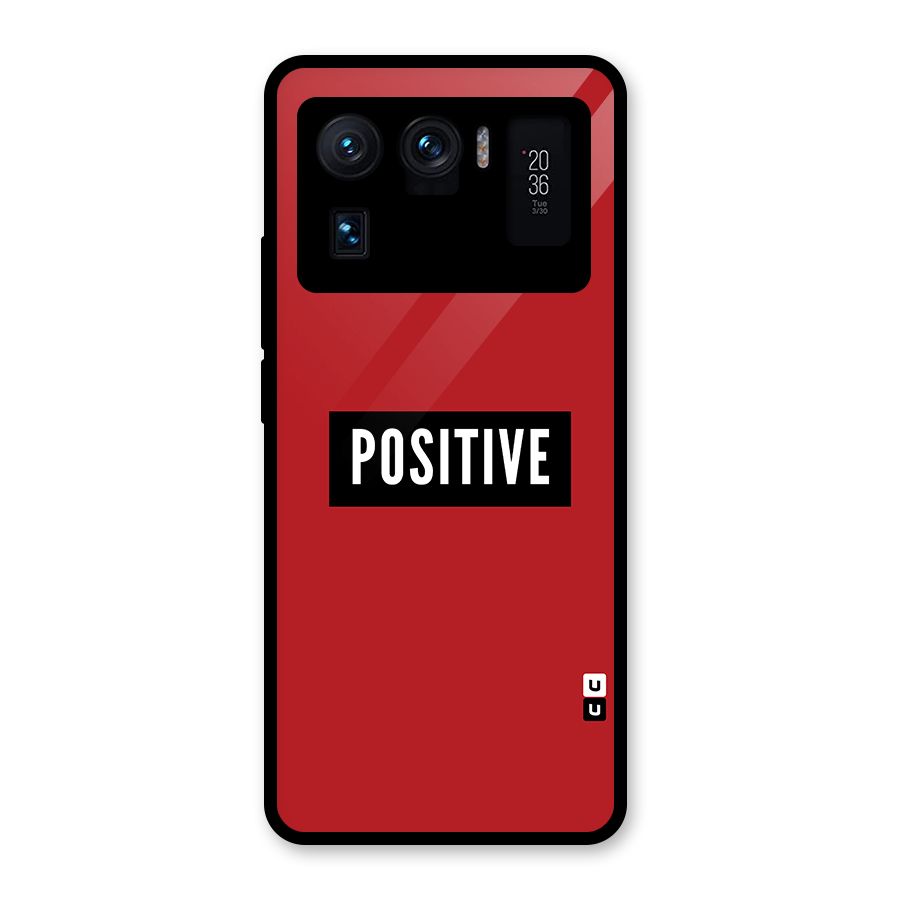 Stay Positive Glass Back Case for Mi 11 Ultra
