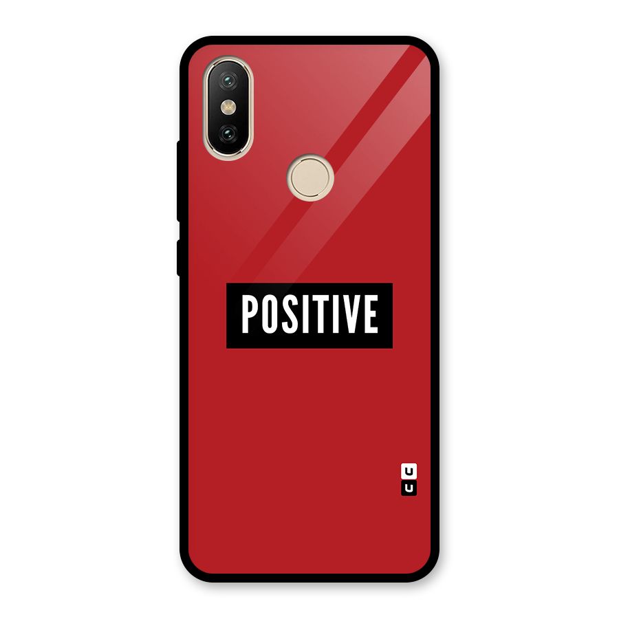 Stay Positive Glass Back Case for Redmi A2