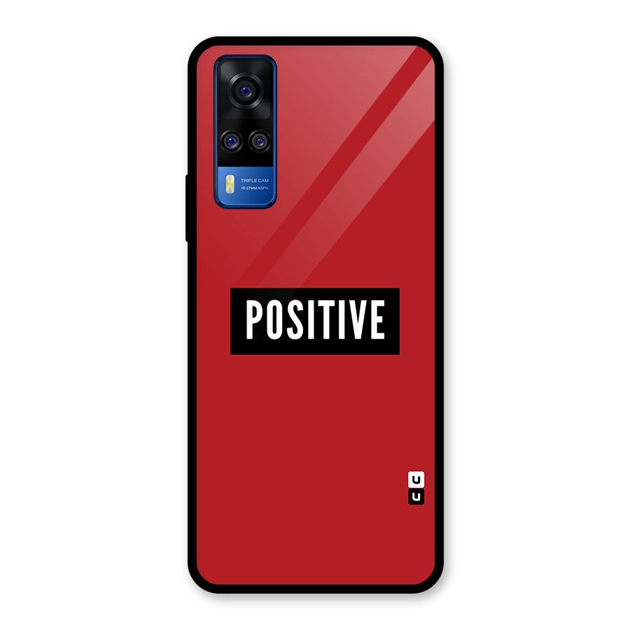 Stay Positive Glass Back Case for Vivo Y31