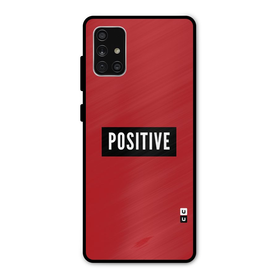 Stay Positive Metal Back Case for Galaxy A71