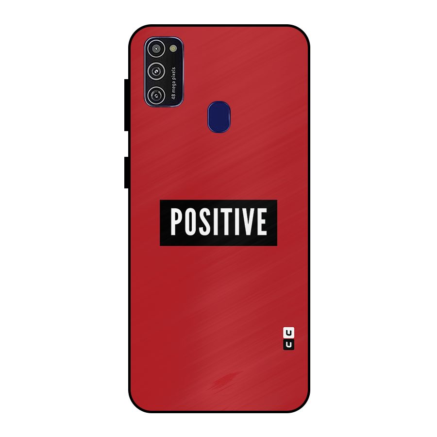 Stay Positive Metal Back Case for Galaxy M21