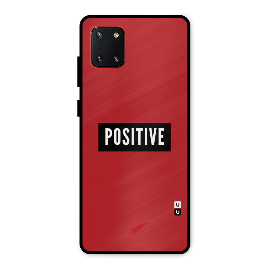 Stay Positive Metal Back Case for Galaxy Note 10 Lite