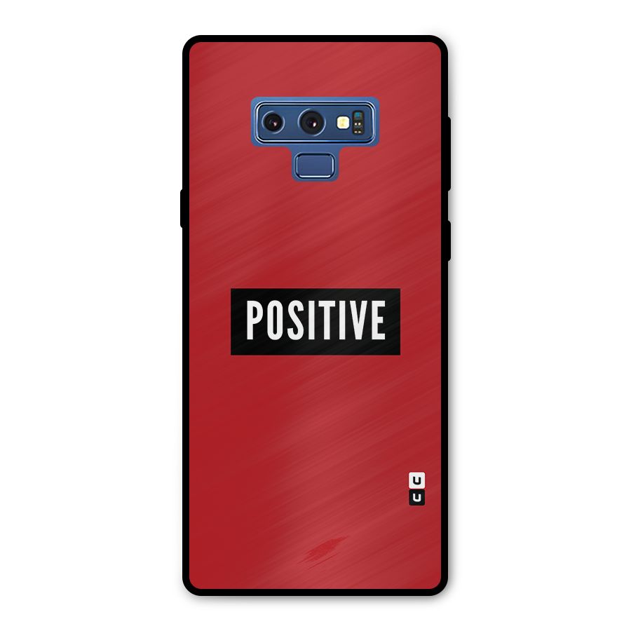 Stay Positive Metal Back Case for Galaxy Note 9